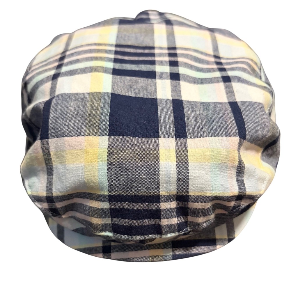 Janie and Jack Newsboy Cap Blue Yellow Plaid Hat Boys Size 4 to 5 Photos Wedding